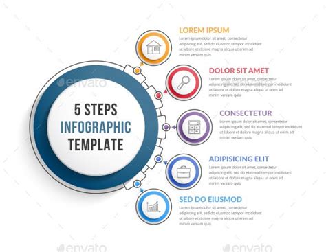 5 Steps Infographics | Infographic, Data visualization infographic, Business infographic