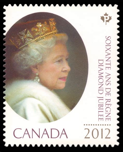 Queen Elizabeth II Diamond Jubilee - Canada Postage Stamp | Queen ...