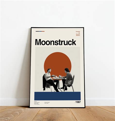 Moonstruck Print Retro Movie Poster Minimalist Art Retro - Etsy