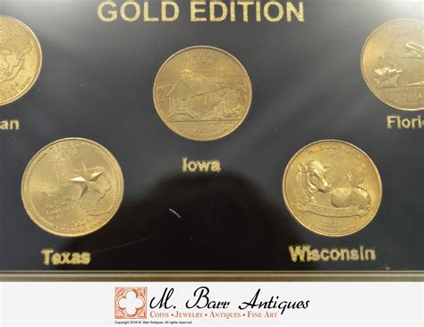 Historic Coin Collection - 50 States Commemorative Quarters 2004 Gold ...