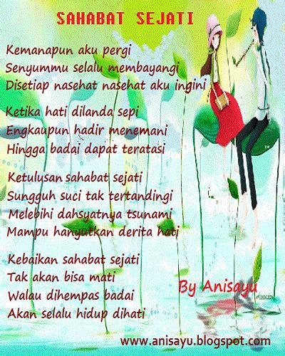 PUISI CINTA BY ANISAYU: Puisi Tentang Sahabat Sejati