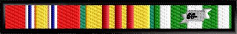 Vietnam Ribbon Rack, 3 earned Vietnam Service Awards rack, 3 size pack ...