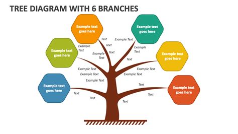 Free Tree Diagram with 6 Branches PowerPoint Presentation Slides - PPT ...