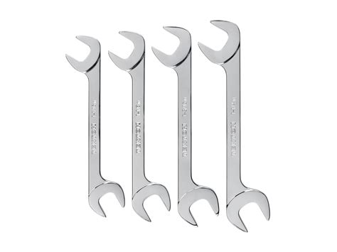 Inch Angle Head Open End Wrench Set (4-Piece) | TEKTON | WAE90101