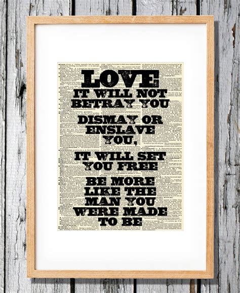 Mumford & Sons Sigh No More Quote Art Print on Vintage | Etsy