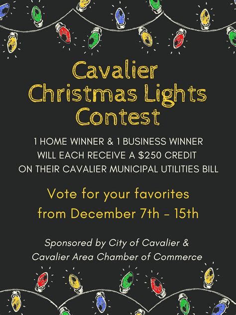 Cavalier Christmas Lights Contest - Cavalier Chamber of Commerce