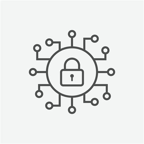 Cyber security icon vector. Security symbol. Artificial Intelligence Keyhole icon vector ...