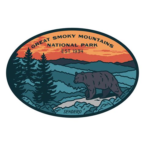 Great Smoky Mountains National Park Vinyl Sticker Bumper Stickers Paper ...