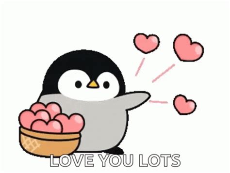 Love You Lots Penguin GIF | GIFDB.com