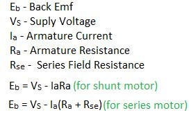 Back EMF of DC Motor | Importance and Formula - ETechnoG