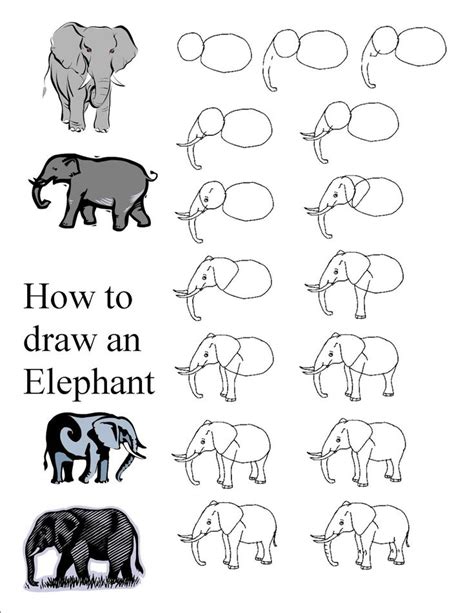 36+ How To Draw A Simple Elephant Gif - Shiyuyem