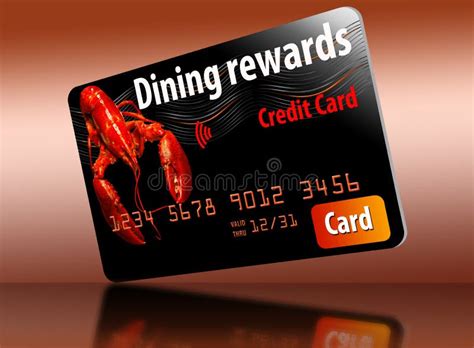 This Is A Dining Rewards Credit Card. It Is Generic And Isolated On A White Background. Stock ...