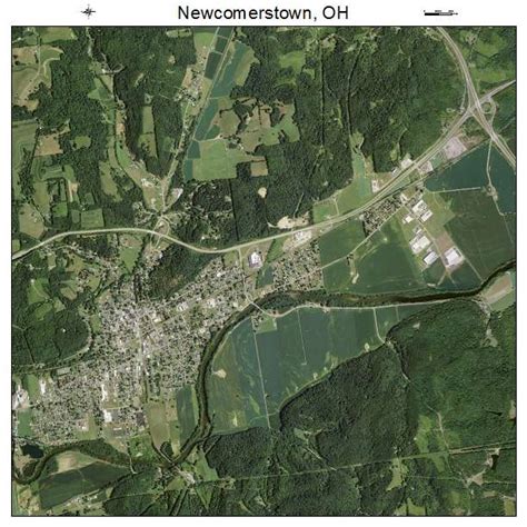 Aerial Photography Map of Newcomerstown, OH Ohio