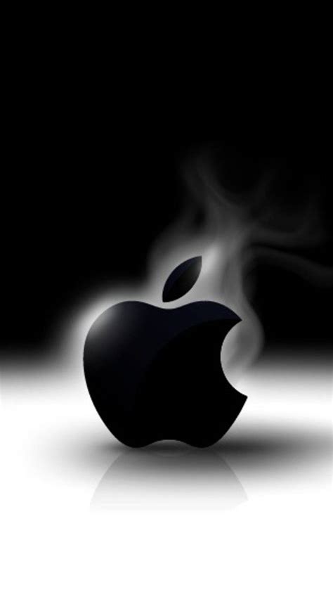 Download Full HD 3D Smoky Black Apple Wallpaper | Wallpapers.com