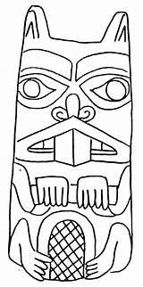 Totem Pole Coloring Pages  Free Printable For Kids sketch template
