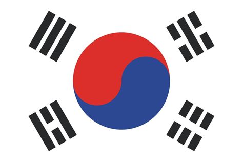 south korean flag design 16093716 Vector Art at Vecteezy