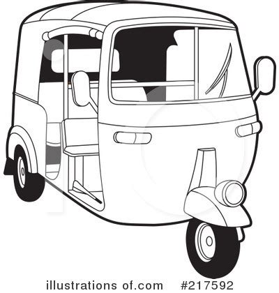 Top 25 of Auto Rickshaw Clipart Black And White | perekindon