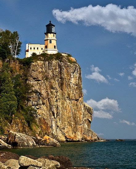 Lighthouse on the cliff. | Places to go, Vacation wishes, Split rock lighthouse