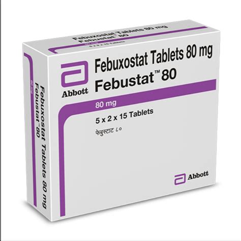 Febuxostat 40 Mg 80 Mg at Rs 210/stripe | Febuxostat Tablets in Nagpur | ID: 26175927288