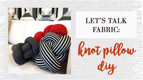 DIY Knot Pillow Tutorial | Knot pillow diy tutorials