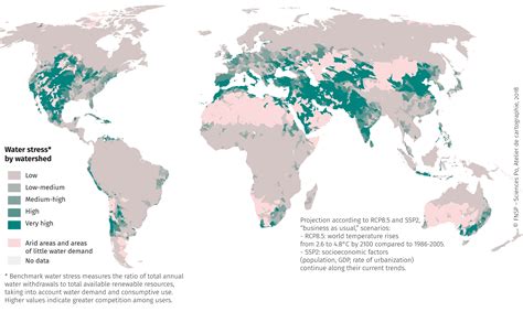 Projected water stress in 2040 - World Atlas of Global Issues