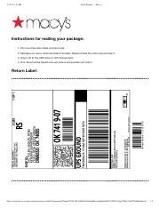 How to Print and Mail Your Macy's Order Return for a Refund | Course Hero