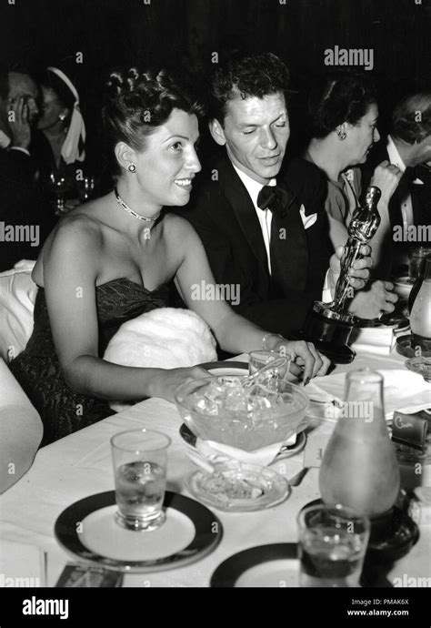 Frank Sinatra and wife Nancy at Ciro's Nightclub after he received the ...