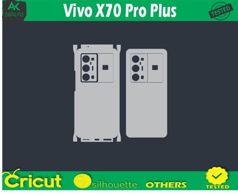 Vivo X70 Pro Plus Skin Vector Template - AK Digital File