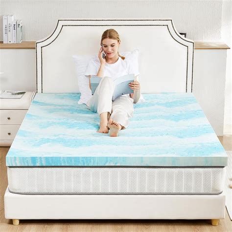 Sweetcrispy Home Furniture Mattress Topper Full Gel Memory Foam ...