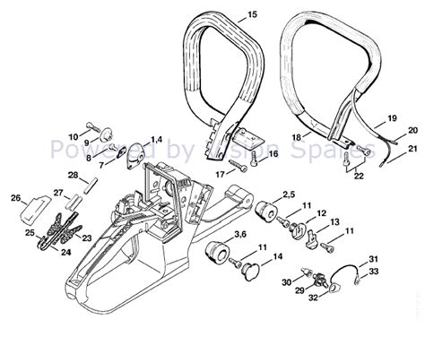 MS 260 C 260C Stihl Chainsaw Illustrated Parts List Diagram Manual IPL ...