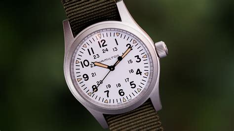 Hamilton Khaki Field Mechanical White Dial Watch | aBlogtoWatch