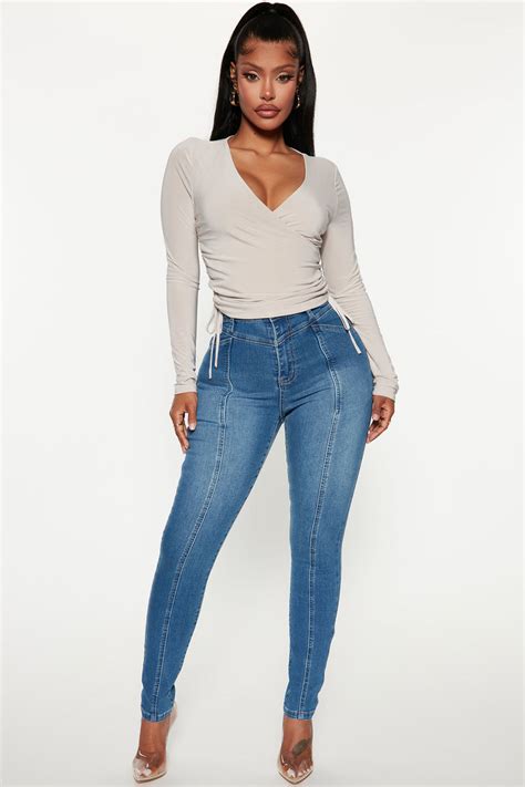 Elsie Sculpting Stretch Skinny Jeans - Medium Wash | Fashion Nova ...