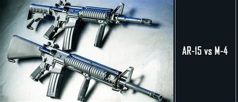 What are the Differences and Similarities Between AR-15 vs. M4?