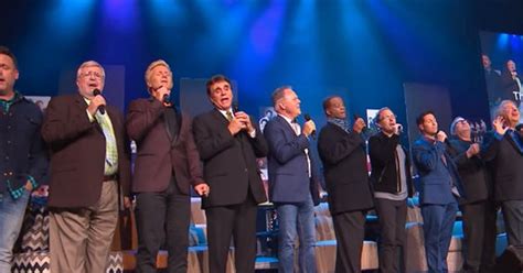 In this live performance from the Gaither Vocal Band, the men onstage sing a wonderful version ...