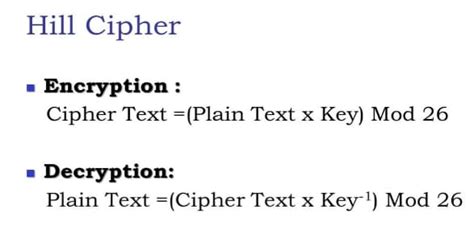 Learn Hill Cipher with 3x3 Matrix Multiplicative Inverse Example | Cybrary