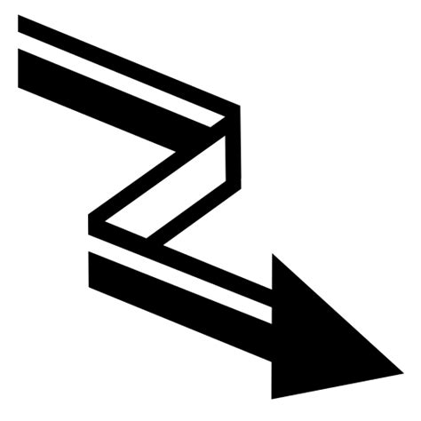 Tron arrow icon, SVG and PNG | Game-icons.net