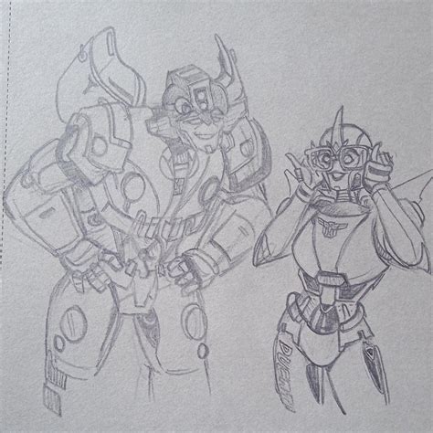 Boss Bot on Twitter: "#transformers prime/rotb inspired Jackie and Arcee art # ...