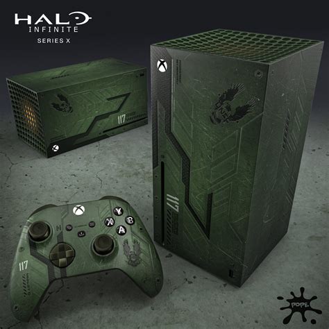 Custom Halo Infinitr Xbox Series X made by console designer XboxPope : halo