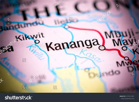 Kananga Africa On Map Stock Photo 1575311851 | Shutterstock