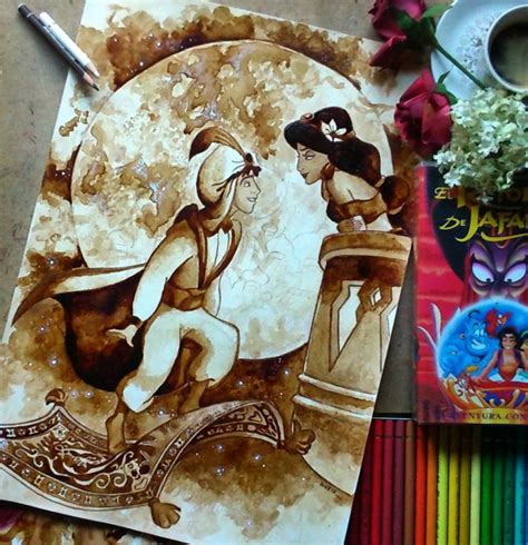 Incredible Coffee Stain Painting Art 23 | 99Inspiration - Wonderful Artwork Inspiration