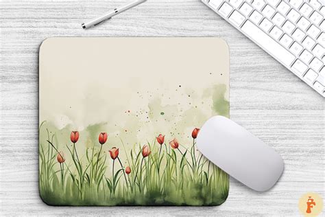 Watercolor Tulip Flowers Background Graphic by Foxmia · Creative Fabrica