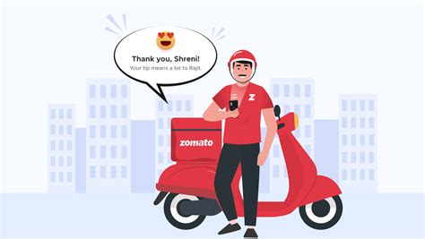 How do tips work at Zomato?