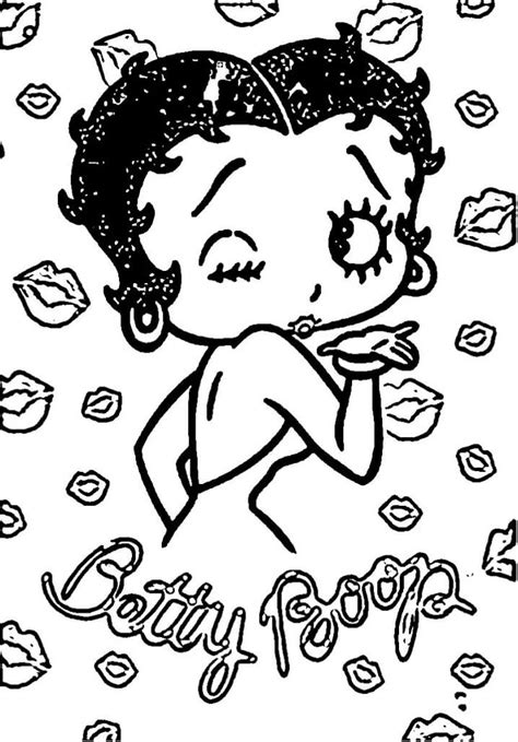 Coloring Page Betty Boop Cartoons Printable Coloring Pages | The Best ...