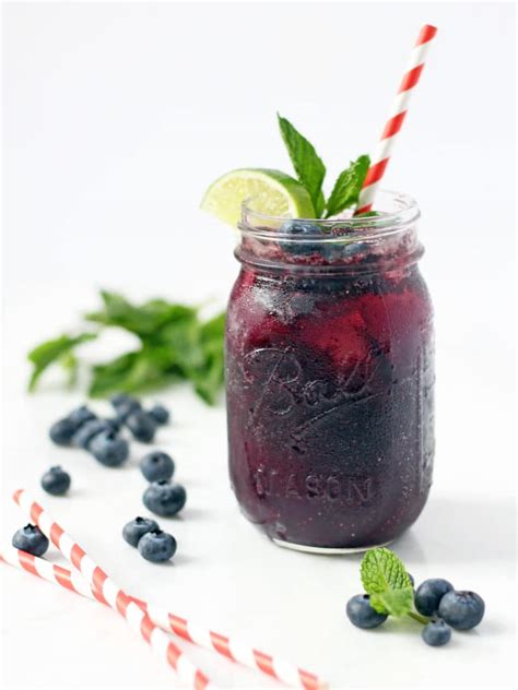 Mint-Infused Blueberry Cocktail – If You Give a Blonde a Kitchen