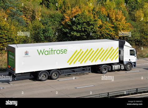 Waitrose truck traveling along road hi-res stock photography and images - Alamy