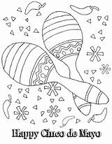 Cinco De Mayo Para Preescolares Coloring Pages  sketch template