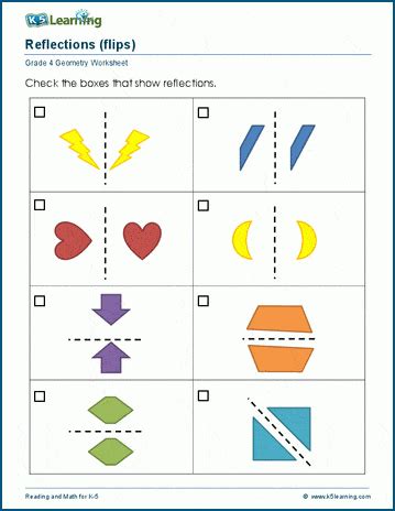 Reflection Of Shapes Worksheet - prntbl.concejomunicipaldechinu.gov.co