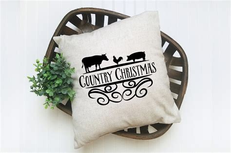 Christmas SVG Cut File Country Christmas SVG Clip Art | Etsy