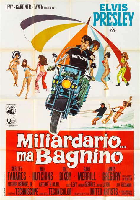 Bonhams Cars : An Elvis Presley 'Clambake' movie poster, Italian 1967, 80 x 55in