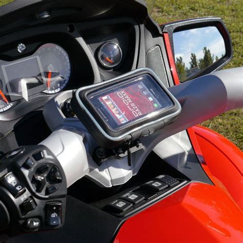 eCaddy® Hydra Waterproof Motorcycle GPS & Phone Mount for Can-Am Spyder - Center Mount (Black ...